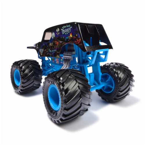 Monster Jam Official Son-uva Digger Monster Truck Collector 1:24 Scale Die-Cast Vehicle Toy Perspective: right