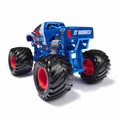 Monster Jam Official Lucas Stabilizer Monster Truck Collector 1:24 Scale Die-Cast Vehicle Toy Perspective: right