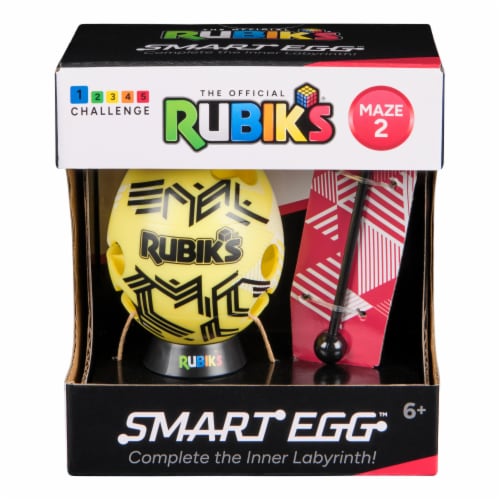 Rubik’s® Cube Smart Egg™ Puzzle - Yellow Perspective: right