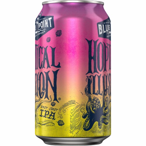 Blue Point Brewing Company Hoptical Illusion IPA Perspective: right