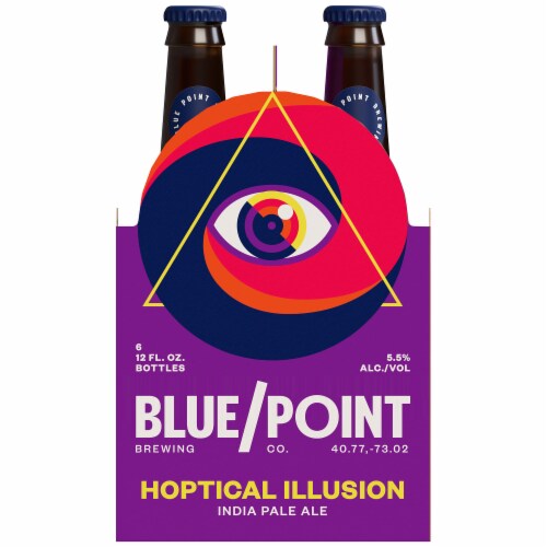 Blue Point Brewing Hoptical Illusion IPA Perspective: right