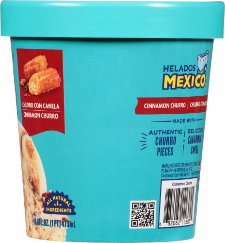 Helados Mexico Cinnamon Churro Ice Cream Pint Perspective: right