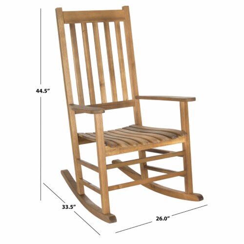 SAFAVIEH Outdoor Collection Shasta Rocking Chair Natural 26