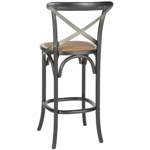 SAFAVIEH Eleanor X Back Bar Stool Black 47.2