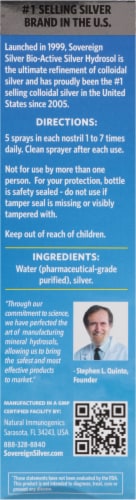 Sovereign Silver® Immune Support Vertical Spray Perspective: right