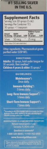 Sovereign Silver Immune Support Fine-Mist Spray Perspective: right