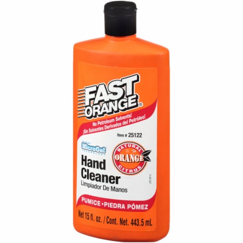 Fast Orange Hand Cleaner, Natural Orange Citrus, Pumice - 15 fl oz