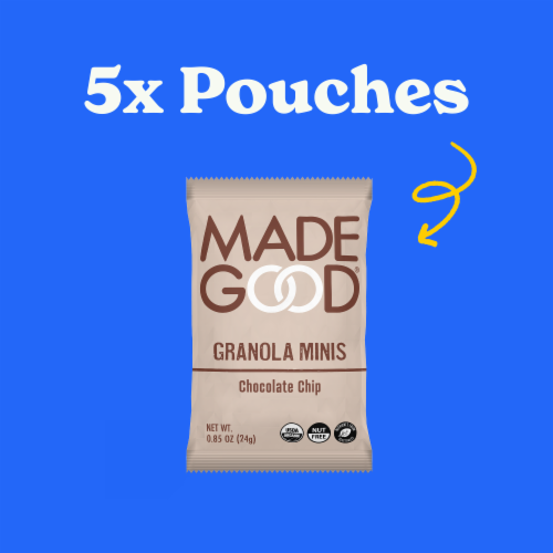 MadeGood® Chocolate Chip Organic Granola Minis Perspective: right