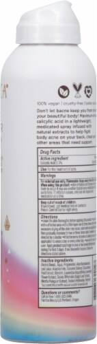Pacifica® Bacne Warrior Acne Fighting Body Spray Perspective: right