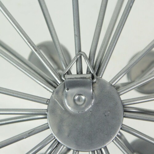 Jeweled 3D Bursting Star Wall Sculpture Set of 3 - Silver Perspective: right