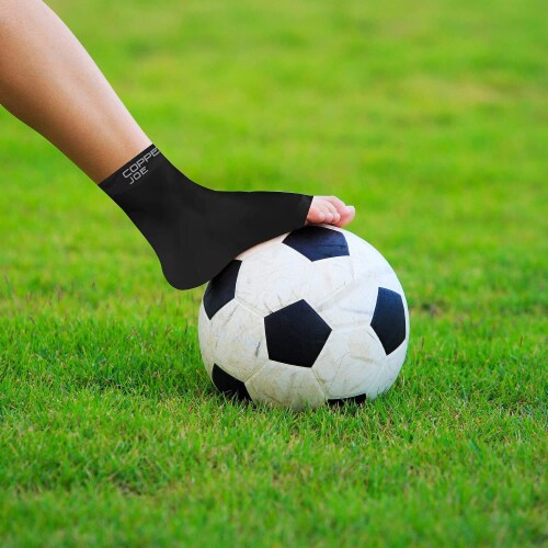 Copper Joe Ankle Brace Compression Sleeve - 1 Pair Perspective: right