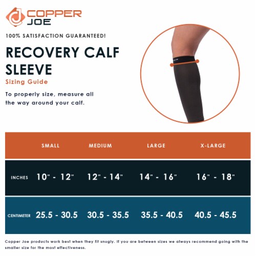 Copper Compression Calf / Leg Sleeves~Medium