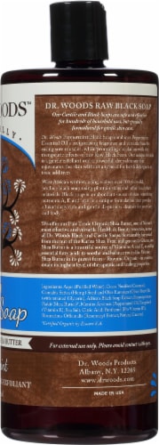 Dr. Woods Raw Black Soap Peppermint Perspective: right