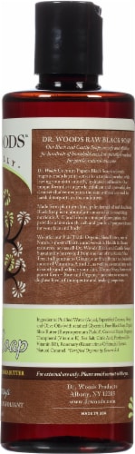 Dr. Woods Raw Black Soap with Coconut Papaya and Shea Butter Perspective: right