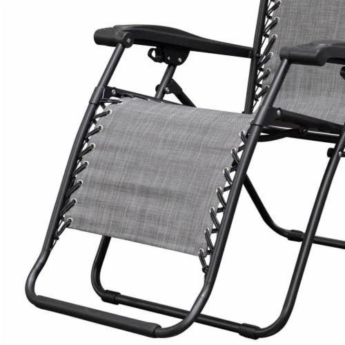 Caravan Sports Infinity Zero Gravity Chair 2pk Grey Perspective: right