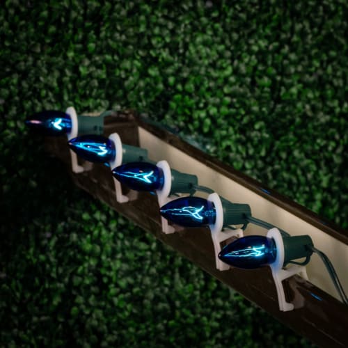 25 Pack C9 Outdoor Christmas Replacement Bulbs Blue E17 C9 Intermediate Base 25 Count Pack of 1 Smith s Food and Drug