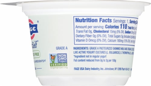 Fage® Best Self™ Lactose Free Plain Greek Yogurt Perspective: right