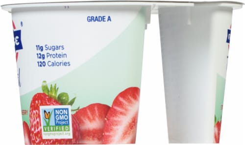 Fage® Total Strawberry 2% Milkfat Greek Yogurt Cup Perspective: right