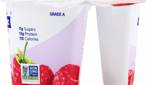 Fage Total 0% Milkfat Raspberry Greek Yogurt Perspective: right
