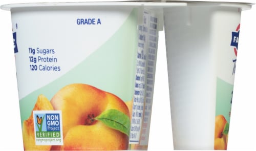 Fage Total 2% Peach Greek Yogurt Perspective: right
