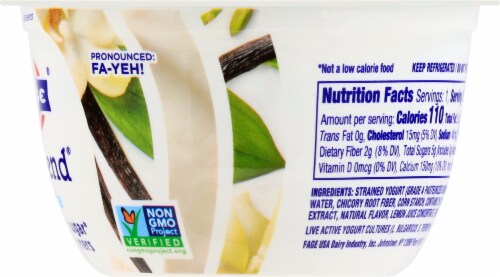 Fage TruBlend Lowfat Vanilla Greek Yogurt Perspective: right