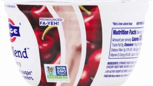 Fage TruBlend Lowfat Cherry Greek Yogurt Perspective: right
