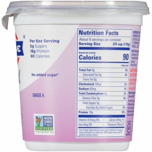 Fage Total Plain 0 Milkfat Nonfat Greek Yogurt Tub 32 oz Kroger