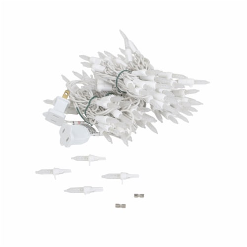 Philips LED Warm White Twinkling Icicle Indoor / Outdoor Christmas Lights Perspective: right