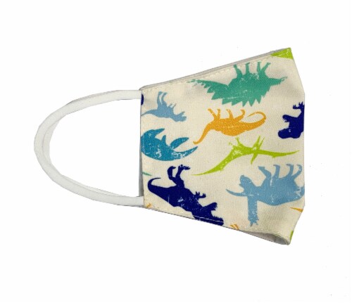 ORLY Youth Boys' Adjustable Safety & Protection Fabric Mask - Dinosaur Perspective: right