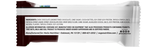 NuGo® Dark® Chocolate Chocolate Chip Gluten Free Vegan Protein Bar Perspective: right