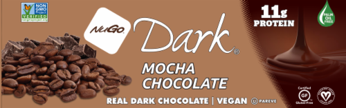 NuGo® Dark® Mocha Chocolate Protein Bars Perspective: right