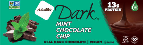 NuGo® Dark® Mint Chocolate Chip Gluten Free Vegan Protein Bars Perspective: right