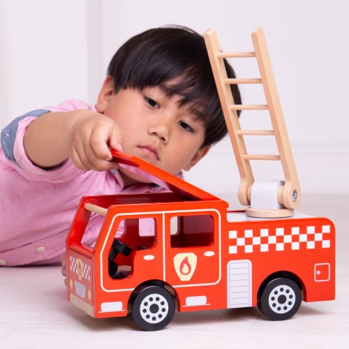 Bigjigs Toys City Fire Engine (BJTJT131) Perspective: right