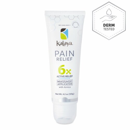 Kalaya 6X Extra Strength Pain Relief Cream With Massage Applicator Topical Analgesic (4.2 oz) Perspective: right