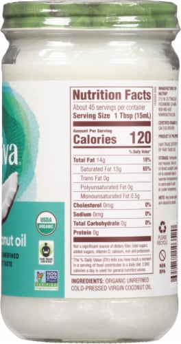 Nutiva® Organic Virgin Coconut Oil Perspective: right