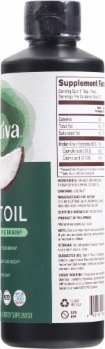 Nutiva Organic Unflavored MCT Oil from Coconut Perspective: right