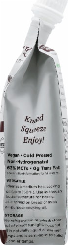 Nutiva® Squeezable Organic Virgin Coconut Oil Perspective: right
