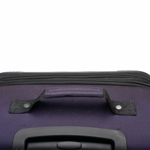 U.S. Traveler Esther Expandable Spinner Luggage Set - Purple Perspective: right