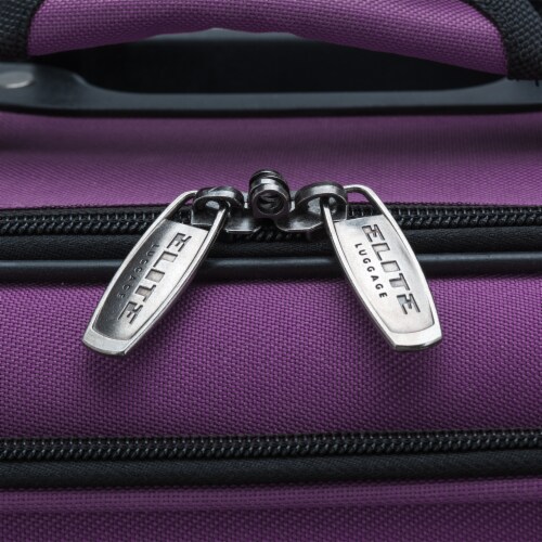 Traveler's Choice Elite Luggage Softside Kid's Rolling Carry-On - Purple Perspective: right