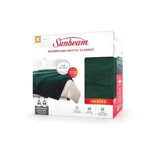 Sunbeam Heated Blanket - Green Perspective: right