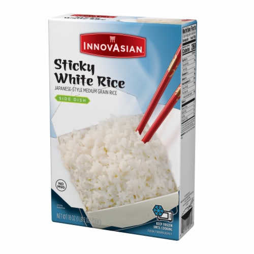 InnovAsian Frozen Sticky White Rice Side (Frozen) Perspective: right