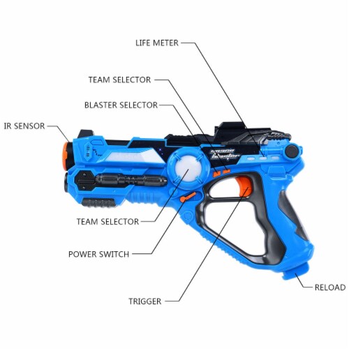 Set of 4 Infrared Laser Tag Guns Indoor Outdoor 4 Players Team Group Activity 1 unit Food 4 Less