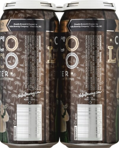 NoDa Brewing Company Coco Loco Porter Perspective: right