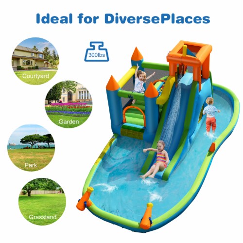 Bountech Inflatable Water Slide Kids Bounce House Splash