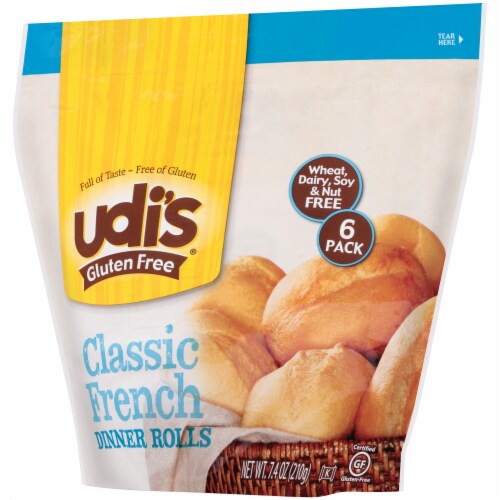 Udi's Gluten Free Classic French Dinner Rolls Perspective: right
