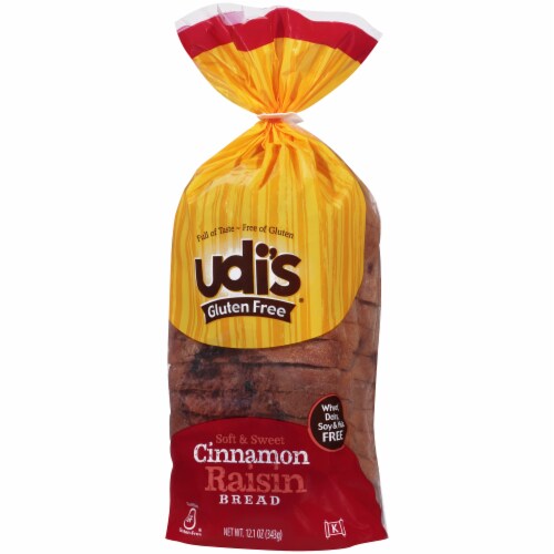 Udi's Gluten Free Cinnamon Raisin Bread Perspective: right