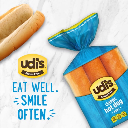Udi's Gluten Free Frozen Classic Hot Dog Buns Perspective: right