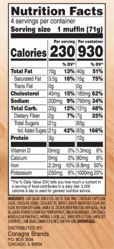 Udi's® Gluten Free Double Chocolate Muffins Perspective: right