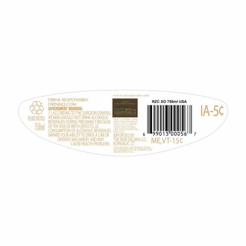 Zacapa Rum Centenario XO Perspective: right