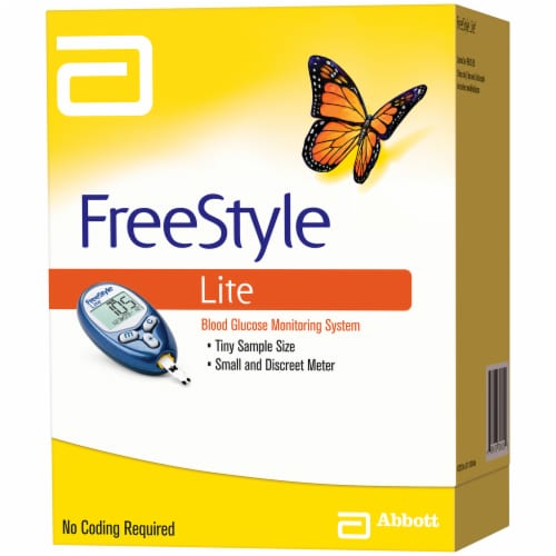 FreeStyle Lite Blood Glucose Monitoring System Perspective: right